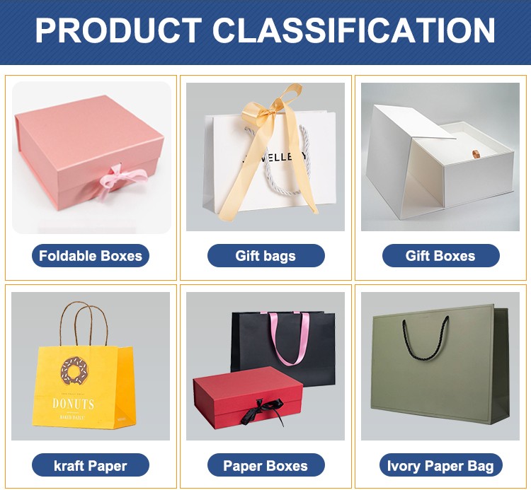 Gravnre Printing Customized Kraft Paper Gift Bags for Gift Craft Packaging