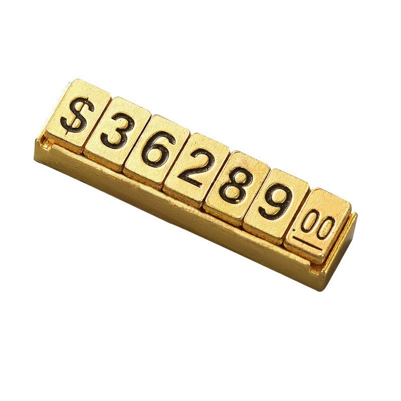 Metal Magnetic attraction Fixed Length Flat Concave Number Price Tag