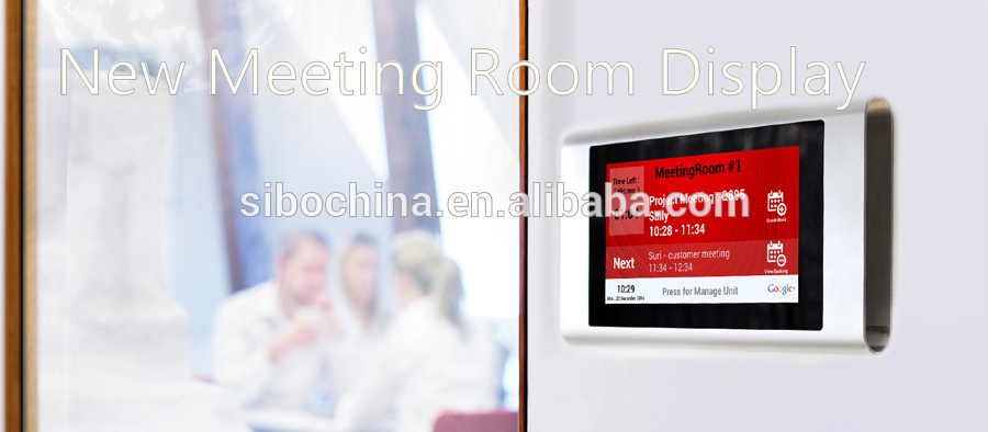 On Wall Mount Rugged Android POE Tablet For Meeting Room Pre-ordering System