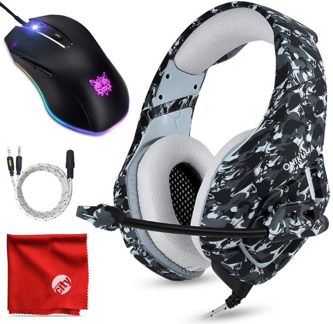 Xbox One PSP 2.2m onikuma k1b PS4 Camo Headset With Mic