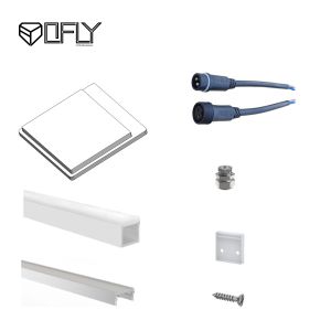 LED Aluminum Profile With Diffuser 60*30mm Recessed Mounted LED Channel