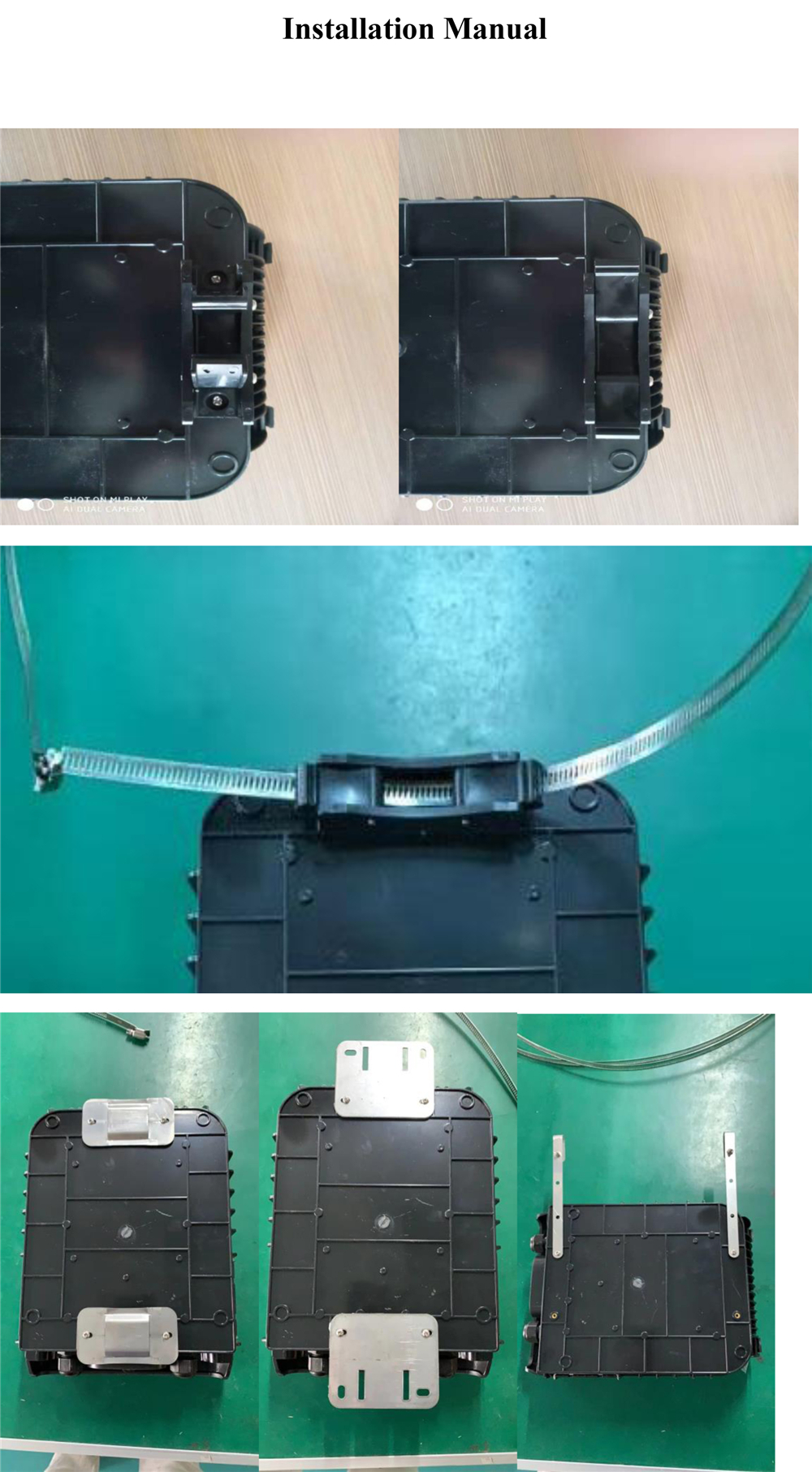 Outdoor Waterproof Black Fiber Optical Fat Ftth Splitter Box Distribution 16 Core