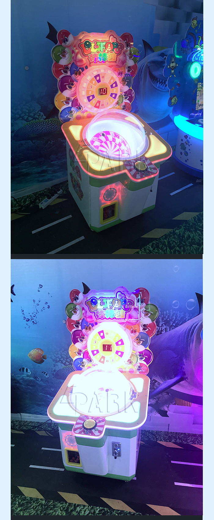 Arcade Candy Crane Game Machine , Lollipops Prize Vending Machine