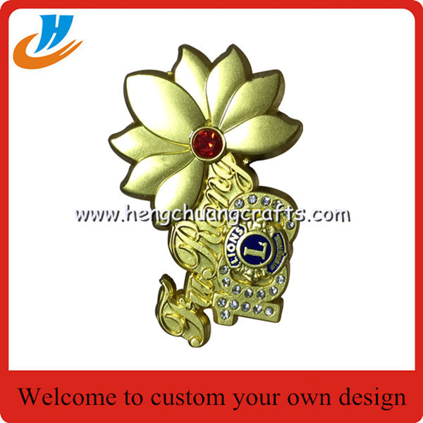 Soft enamel pin,metal badge gold metal pins with custom logo design