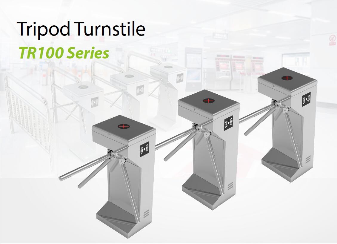 SUS304 Stainless Steel Tripod Turnstiles TR100 Security Barrier Gate