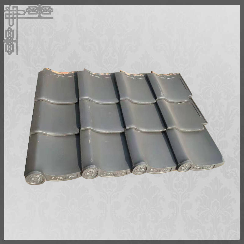 Matt Traditional Clay Roof Tiles 220mm Plain Asian Style Roof Tiles
