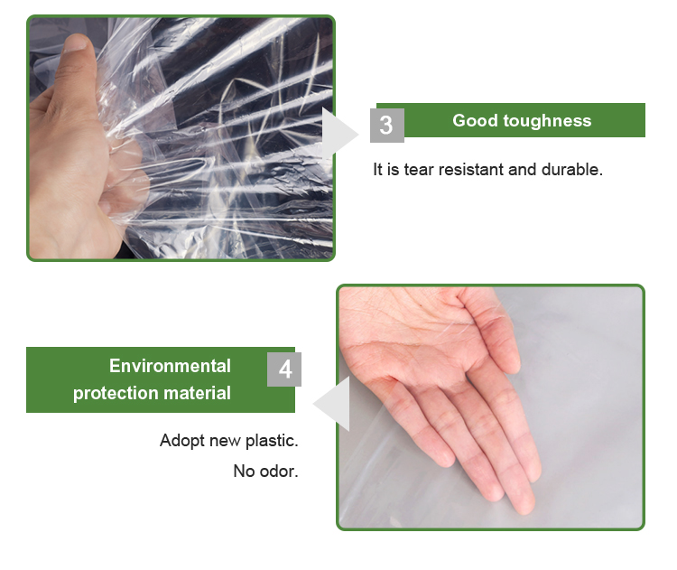 Dry Cleaning Plastic Bags for Protective Clothing Storage Dustproof and Waterproof