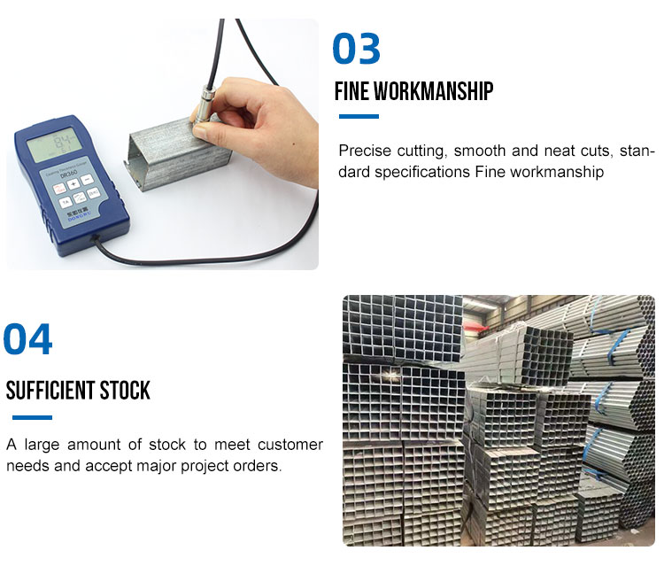 Factory hot sale good quality competitive price 25*2.5 mm 25*3mm 30*3.8mm 6m length hot dip galvanized pipe for construction
