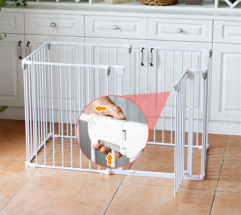 Multiscene White Foldable Baby Playpen Extendable With Automatic Lock Manufactures
