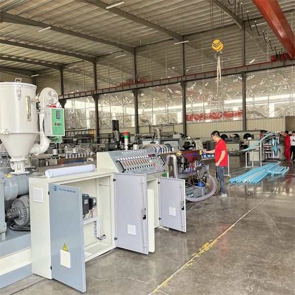 Electrical Plastic Pipe Extrusion Machinery , Flexible Corrugated Tube Making Machine
