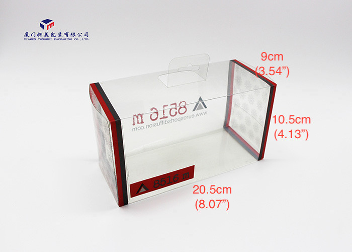 0.3mm Thickness Clear PVC Packaging Boxes Highly Durable For Packing Ski Glasses