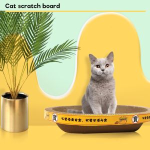 Oval Shape Cat Scratching Board Can Play and Sleep Cat Scratching Board