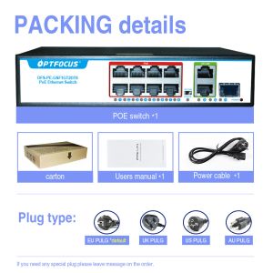 1310nm Managed Power Over Ethernet POE 20KM / Single Mode Fiber Switch 8 Port