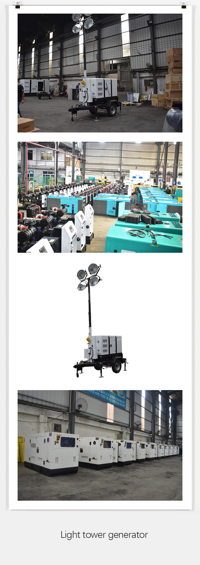 4x1000W Lighting Tower Generator
