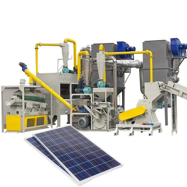 Environmentally Friendly Solar Panel Recycling Plant for Photovoltaic Panel
