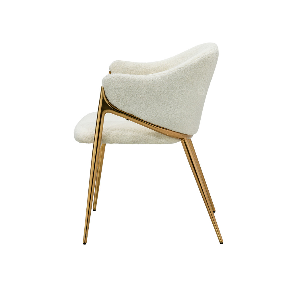 0.2m3 Gold Frame SS Dining Chairs For Sitting Room