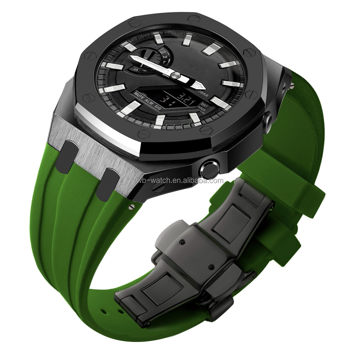 Casio Ga2100 G Shock Case 5Th Modified Metal Rubber Luxury 316L Stainless Steel Watch