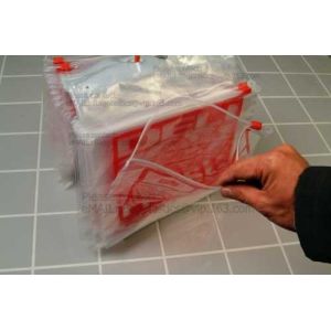 Fresh vegetable Grape Cherries transparent plastic Packaging Bag, Slider Zipper