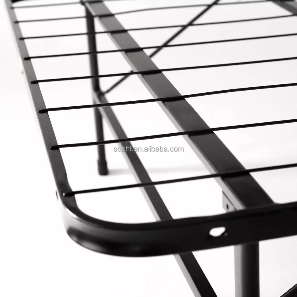 Folded American Standard Metal Platform Bed Frame with Foldable Mail Packing Design