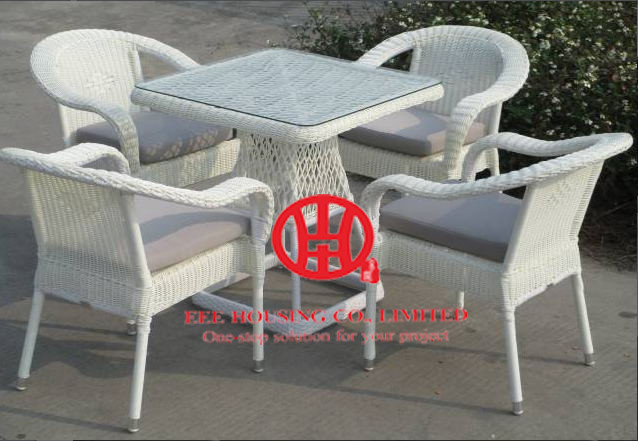 Exported Furniture Dining Room Rattan Table And Chair