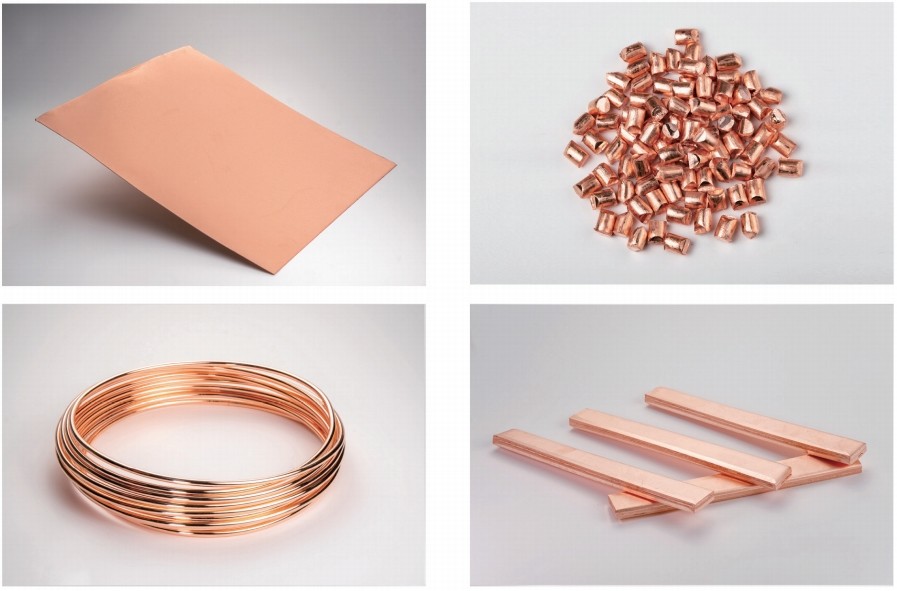 Ultra Purity Copper Sheet Copper Bars 4N/5N/6N/7N