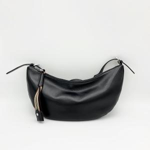  Ladies Cowsplit Leather Crossbody Saddle Bag Purse Half Moon Bag With Wide Shoulder Strap Manufactures
