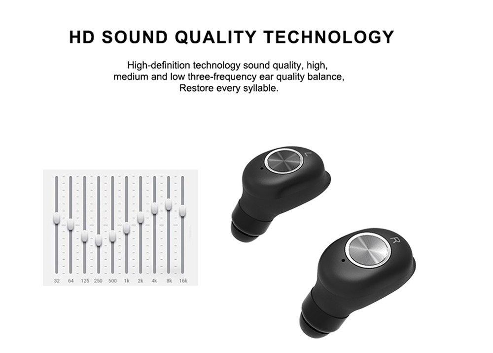 TWS Bluetooth Earphone Buds Automatic Pairing Mini Wireless With 400mah Charging Case