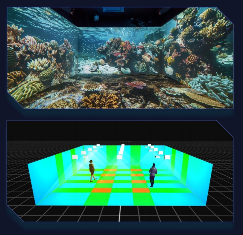 Flyin 4K Multi-Function Distributed Converged Server Projection Equipment for Edge Fusion Dome 3D Mapping Immersive Room