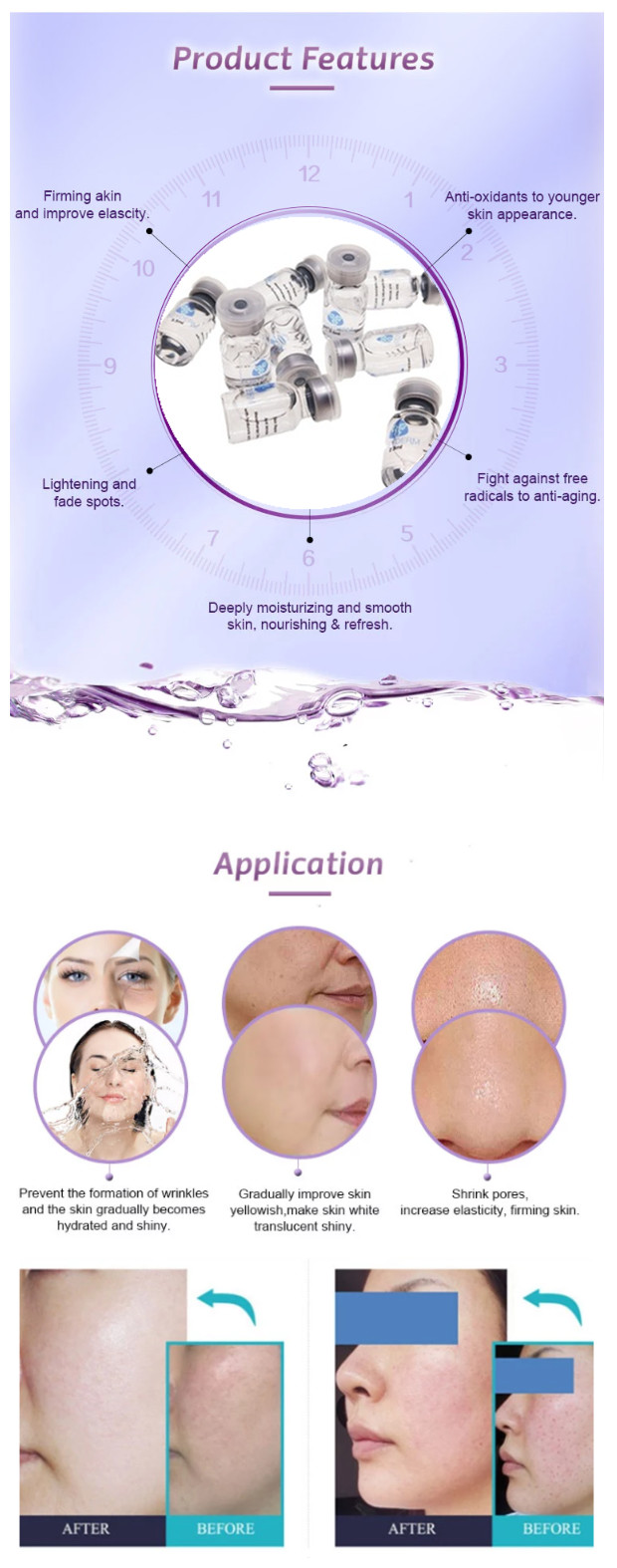 2.5ml 5ml Mesotherapy Solutions Non Crosslinked Hyaluronic Acid Meso Serum
