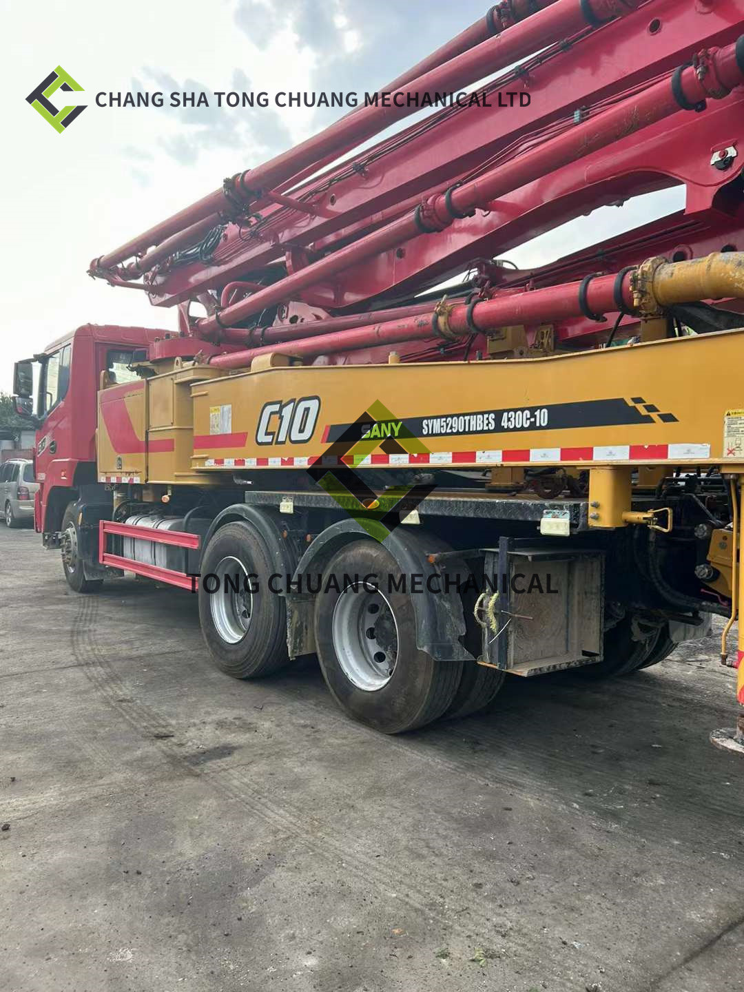 Sany Heavy Industry SYM5290THBES 430C-10 Concrete Pump Truck 5 Oil Cylinder 5 Mast