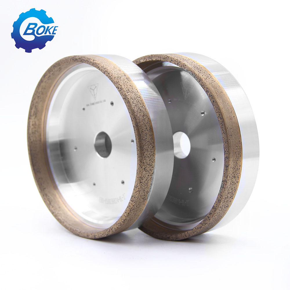 Boke factory price continuous chamfering abrasive diamond cup wheel glass grinding wheel