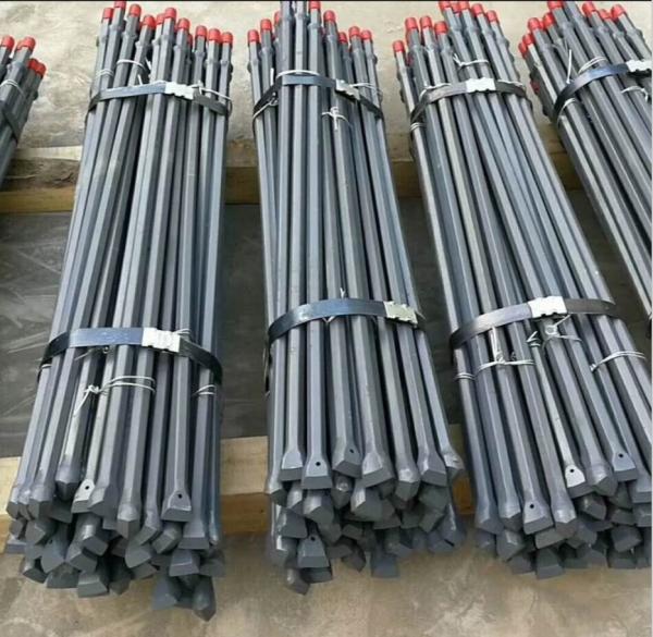 High Strength Alloy Steel Integral Drill Rod For Small Hole Rock Drilling H19
