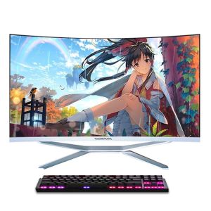  Hot Selling Gaming Desktop Computer 32 Inch In All-in-one Pc Curved Screen All In One Pc I7-13TH Aio For Office Manufactures