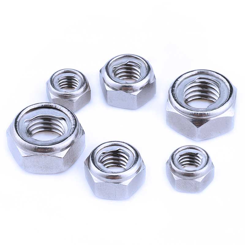 Nuts Metal Insert DIN980 M8 M10 M12 M16 Stainless Steel Hex Lock Nut ASTM Bolts and Nuts