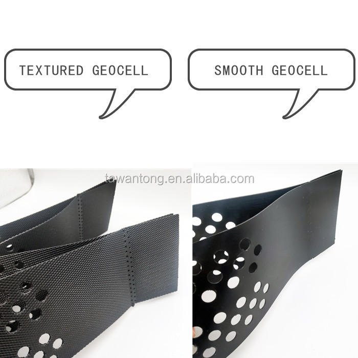 330mm-1000mm Welding Distance Geocell Reinforcement for Road Gravel Stabilization