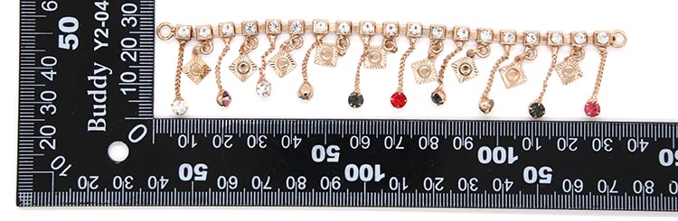 Wenzhou Kml Wholesale custom popular gold diamond shoe accessories buckle chain