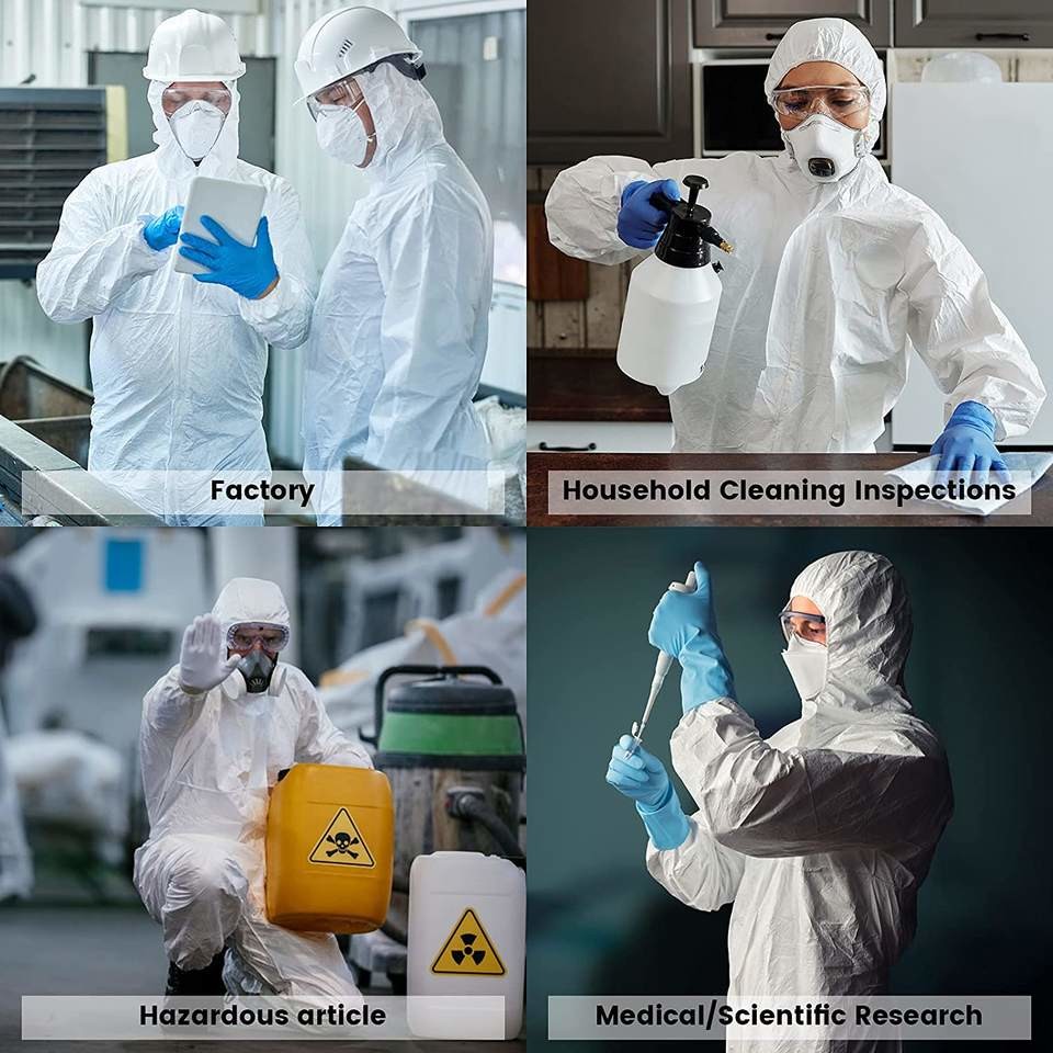 Ppekit Disposable Safety Coveralls Disposable Protection Chemical Protective Microporous Non-Woven Coverall OEM