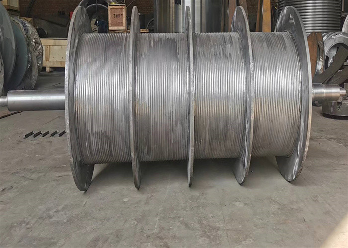 200m Wire Rope Cable Winch Drum With Lebus Sleeves For Rig Drawworks