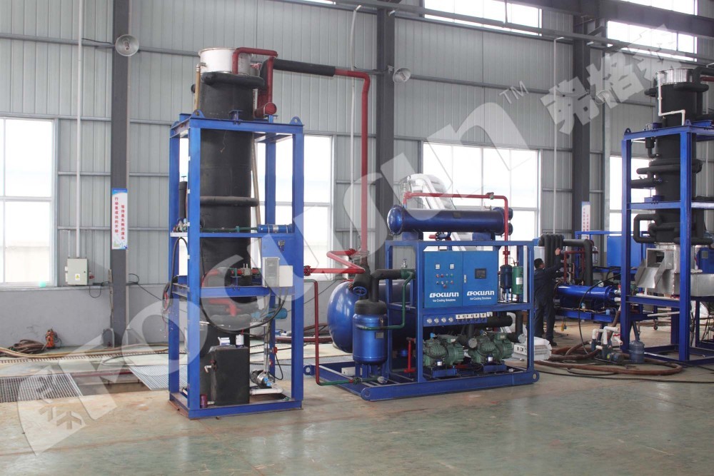 Bitzer Compressor 1 Ton Flake Ice Making Machine for Small Capacity Ice Production