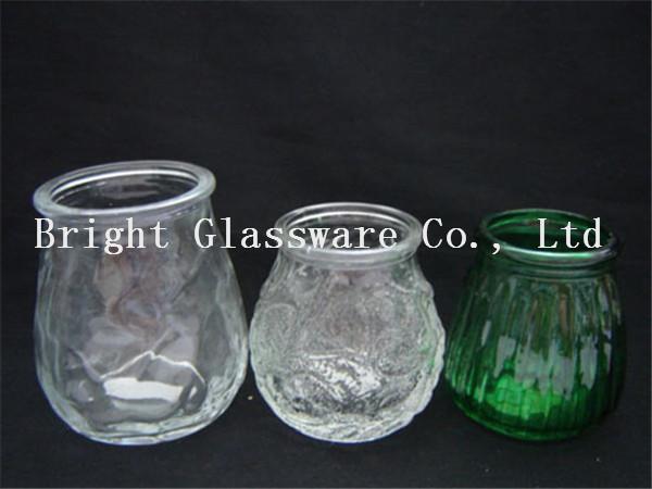 Quality different size glass candle container, candle jar, candle holder wholesale for sale