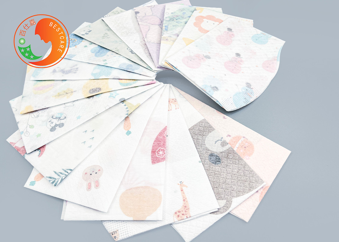 Feeding Food Disposable Baby Bibs Cartoon Waterproof Food Catcher Bibs