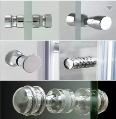Sliding Door Knob Double Side Glass Shower Door Round Handle for Door Window Handles