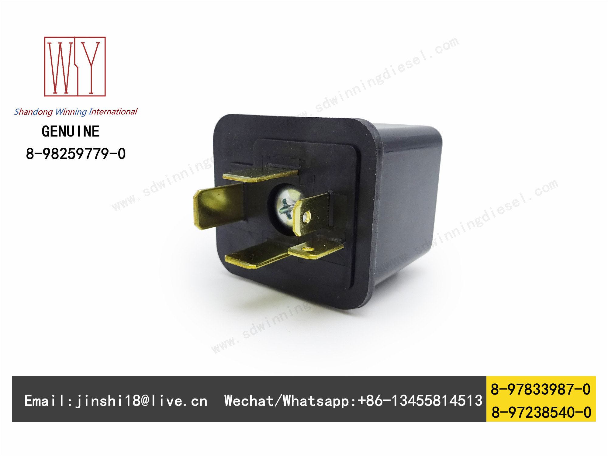 ISUZU GENUINE AND NEW MAIN RELAY 8-97833987-0 8-97238540-0 8-98259779-0 8978339870 8972385400 8982597790
