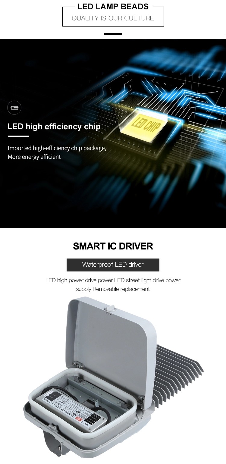 Energy Saving Waterproof LED Street Lights 100w 150w 200w 250w 300w 350w 400w