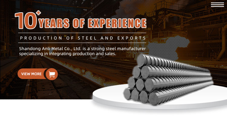 HRB400 Carbon Steel Threaded Bar Building Construction 6mm-20mm Deformed Bar