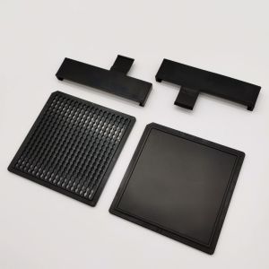 OEM Black Waffle Pack Chip Trays Match Automation Equipment