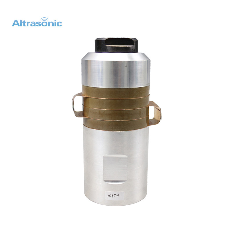 Plastic Welding Ultrasonic Transducer 15Khz 16um Amplitude 4 Ceramics