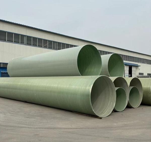 DN50-2000mm Diameter Range FRP Pipe Manufactured With Fiberglass Reinforced