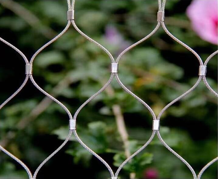 High Strength Stainless Steel Cable Wire Rope Mesh Net For Aviary Zoo Mesh