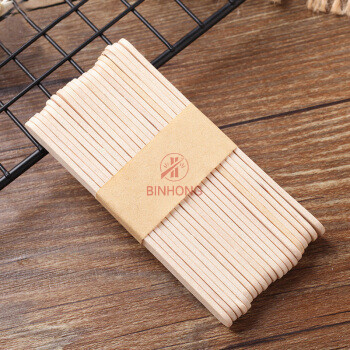 Birch Nature Color 114mm Wooden Mixing Sticks